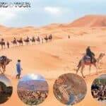 "2 Days Desert Tour from Fes to Marrakech via Merzouga with camel trek in Erg Chebbi dunes and overnight Sahara desert camp"