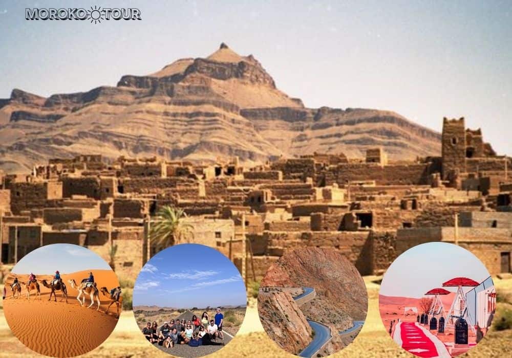 3 days Marrakech to Merzouga desert tour – camel ride in Sahara dunes at sunset